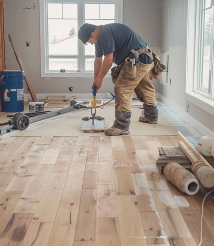 A-DIYer-installing-hardwood-floors-in-his-living-room